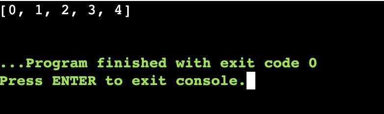 python range function example